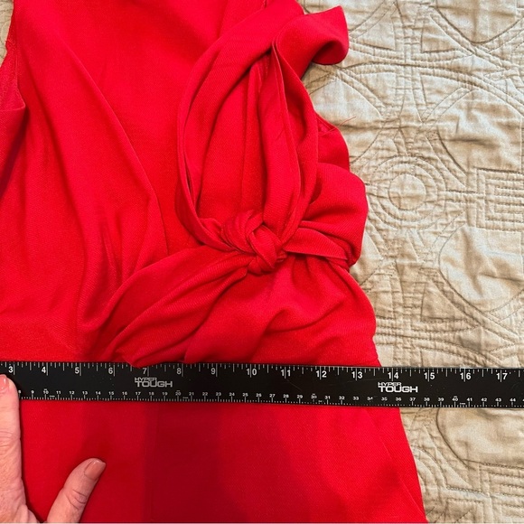 Lulu's Vibrant Red Tie-Front Jumpsuit - Picture 14 of 16